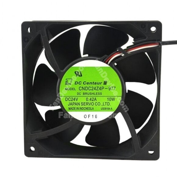 SERVO CNDC24Z4P-977 DC 24V 0.42A 10W 2 Wires / 3 Wires Axial Cooling Fan