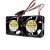 Sanyo Denki 9WF0424F6D04 DC 24V 0.076A 3 Wires Axial Two Cooling Fans