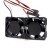 Sanyo Denki 9WF0424F6D04 DC 24V 0.076A 3 Wires Axial Two Cooling Fans
