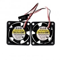 Sanyo Denki 9WF0424F6D04 DC 24V 0.076A 3 Wires Axial Two Cooling Fans
