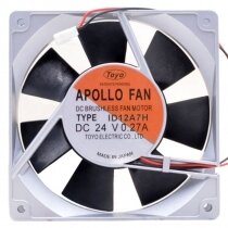 APOLLO FAN ID12A7H DC 24V 0.27A 2 Wires / 3 Wires Brushless Axial Cooling Fan