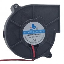 JM JM7530MS DC 12V 0.12A 2 Wires Brushless Blower Cooling Fan