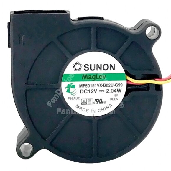 Sunon Maglev MF50151VX-B02U-G99 DC 12V 2.04W 2 Wires / 3 Wires Blower Cooling Fan