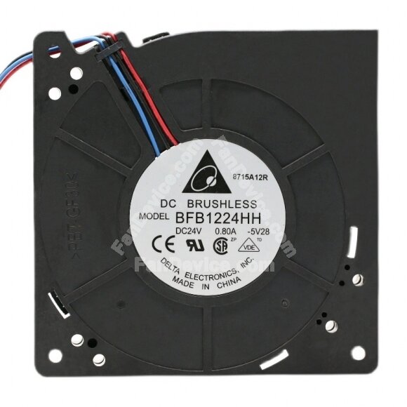 Delta BFB1224HH DC 24V 0.80A 2 Wires / 3 Wires / 4 Wires Blower Cooling Fan