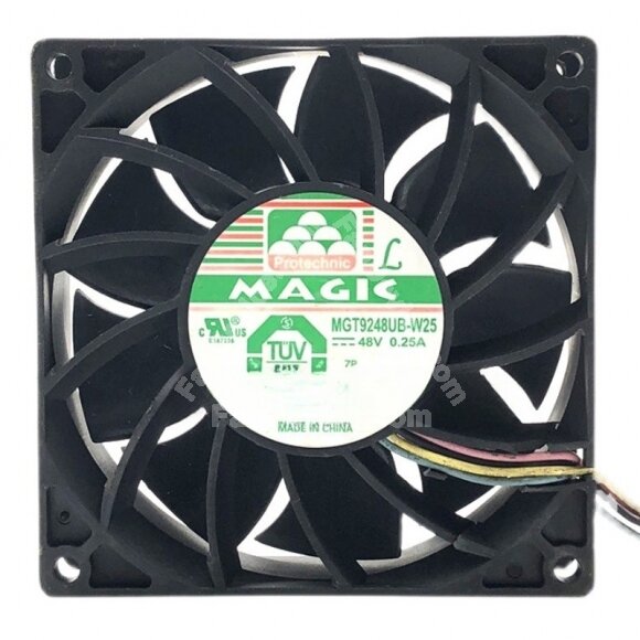 Magic MGT9248UB-W25 DC 48V 0.25A 2 Wires / 3 Wires / 4 Wires Axial Cooling Fan