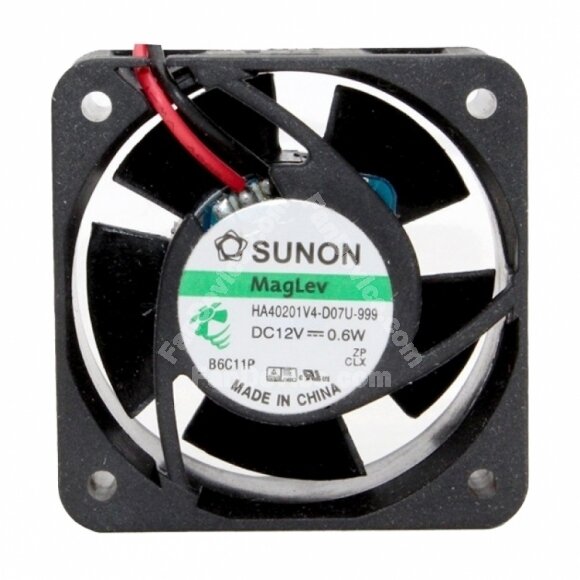 SUNON HA40201V4-D07U-999 DC 12V 0.6W 2 Wires Axial Cooling Fan