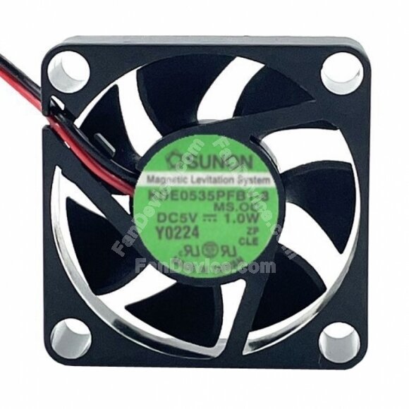 Sunon KDE0535PFB1-8 MS.OC DC 5V 1.0W 2 Wires Axial Cooling Fan