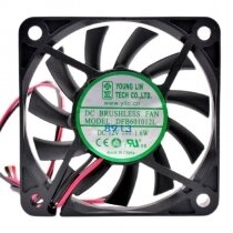 YOUNG LIN DFB601012L DC 12V 1.6W 2 Wires / 3 Wires / 4 Wires Axial Cooling Fan