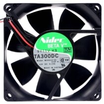 Nidec TA300DC M33412-55 DC 12V 0.15A 2 Wires 8025 Axial Cooling Fan