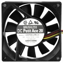 Sanyo Denki 109P0812M613 12V 0.13A 8020 DC Brushless Axial Cooling Fan