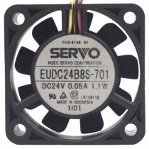 Servo EUDC24B8S-701 DC 24V 0.05A 1.1W 3 Wires 4010 Axial Cooling Fan