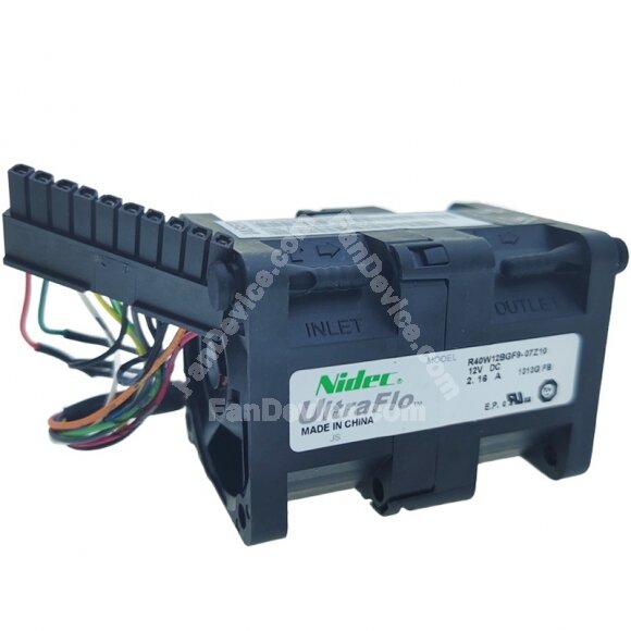 Nidec UltraFlo R40W12BGF9-07Z10 DC 12V 2.16A 8 Wires 4056 Axial Fan
