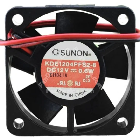 Sunon KDE1204PFS2-8 DC 12V 0.6W 2 Wires Cooling Fan