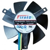 Firstd FD5010U12D 12V 0.22AMP 4 Wires DC Brushless Axial Cooling Fan