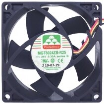 Protechnic MGT8024ZB-R25 DC 24V 0.30A 3 Wires 8025 Axial Cooling Fan
