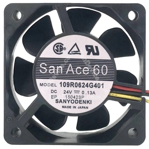 Sanyo 109R0624G401 24V 0.13A 2 / 3 Wires Axial Fan