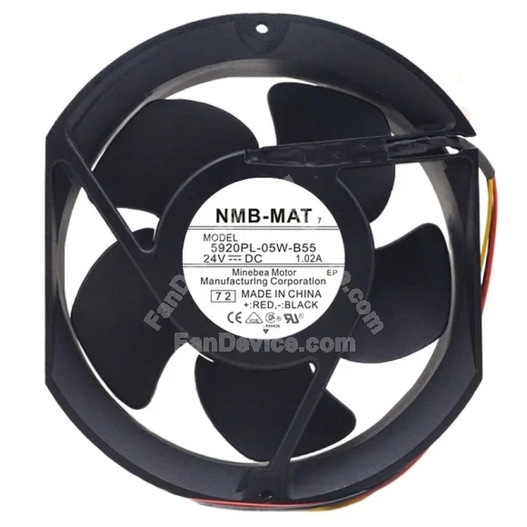 NMB-MAT 5920PL-05W-B55 24V 1.02A 4 Wires Axial Cooling Fan