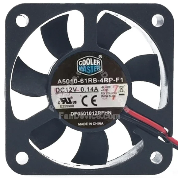 CoolerMaster A5010-61RB-4RP-F1 12V 0.14A Axial Cooling Fan