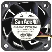 Sanyo 9GA0412P3K04 12V 0.92A 4 Wires Axial Cooling Fan