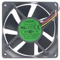 EVERFLOW F128025BU 12V 0.40AMP 4 Wires Axial Cooling Fan