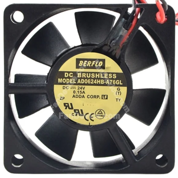 ADDA AD0624HB-A76GL 24V 0.15A 2 / 3 Wires Cooling Fan