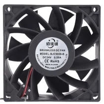 BJC BJC9038-B 24V 0.50A 2 Wires DC Brushless Cooling Fan