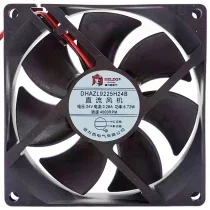 DELIXI DHAZL9225H24B 24V 0.28A 6.72W 2 Wires Cooling Fan