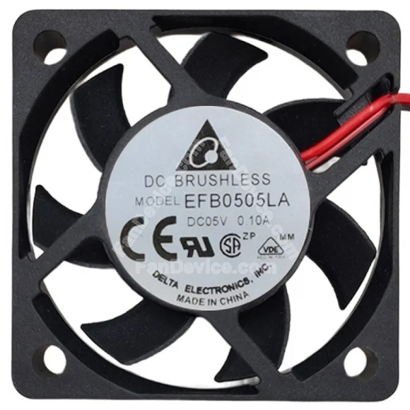 Delta EFB0505LA 5V 0.10A 2 Wires Axial Cooling Fan