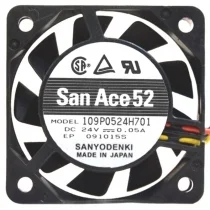 Sanyo 109P0524H701 24V 0.05A 2 / 3 Wires Axial Cooling Fan