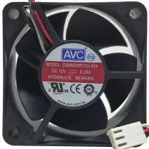 AVC DS06025R12U-034 12V 0.26A 3 Wires Axial Cooling Fan