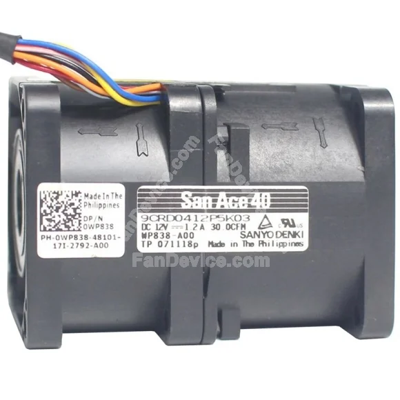 Sanyo 9CRD0412P5K03 12V 1.2A Axial Cooling Fan