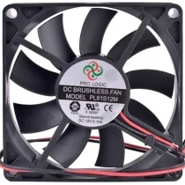 PRO LOGIC PL81S12M 12V 0.10A 2 Wires Sleeve Bearing Cooling Fan