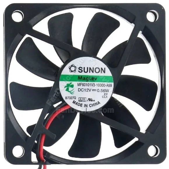 Sunon MF60101V3-10000-A99 12V 0.56W 2 Wires Axial Cooling Fan