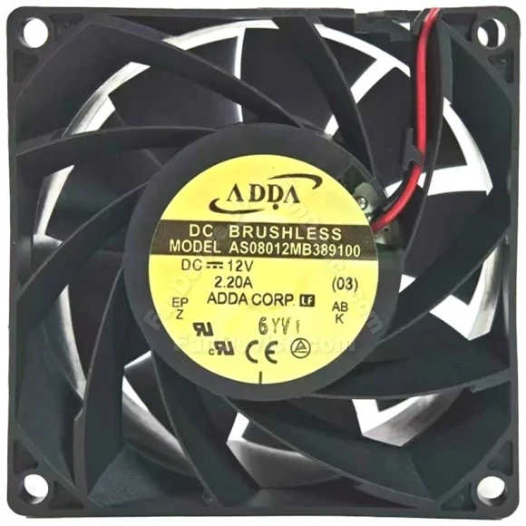 ADDA AS08012MB389100 12V 2.20A DC Brushless 2 Wires Axial Cooling Fan
