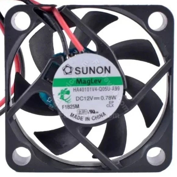 Sunon HA40101V4-Q05U-A99 DC 12V 0.78W 2 Wires Axial Cooling Fan