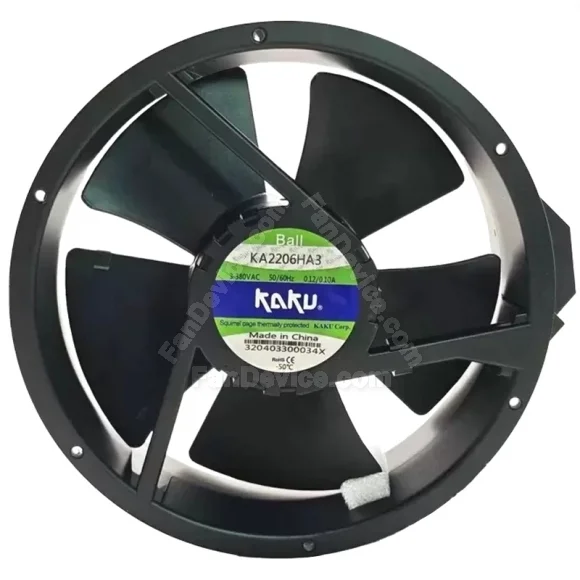 KAKU KA2206HA3 380V 0.12/0.10A 2 / 3 Wires Thermally Protected Cooling Fan
