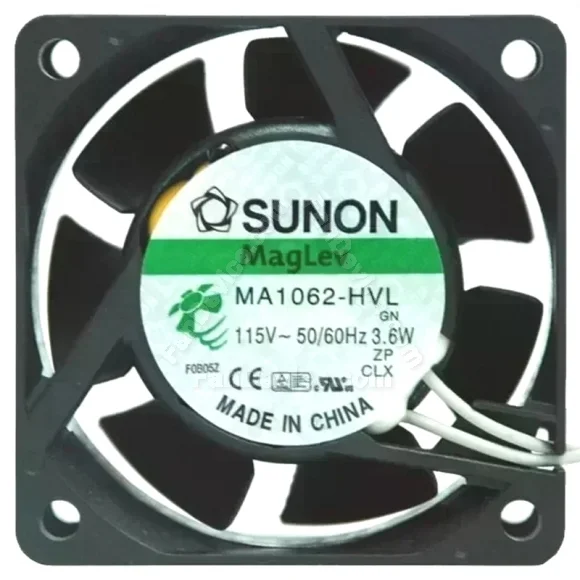 Sunon MA1062-HVL AC 115V 3.6W 2 Wires Axial Cooling Fan
