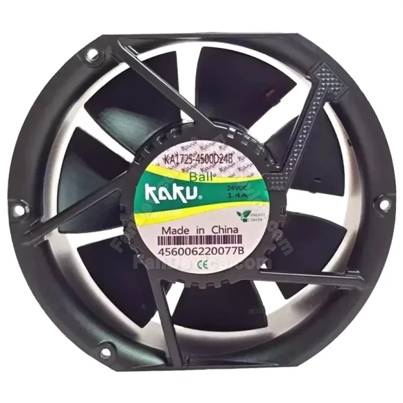 KAKU KA1725-4500D24B 24V 1.4A 2 Wires Ball Bearing Cooling Fan