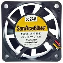 Sanyo XF-73932 DC 24V 0.12A 3 Wires Axial Cooling Fan