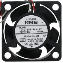 NMB 04015SS-24N-AT DC 24V 0.08A 3 Wires Axial Cooling Fan