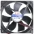 LYF LY-1225M12S DC 12V 0.25A 2 Wires Axial Cooling Fan