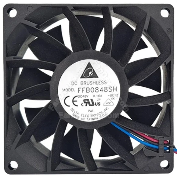 Delta FFB0848SH 48V 0.16A DC Brushless 3 Wires Axial Cooling Fan