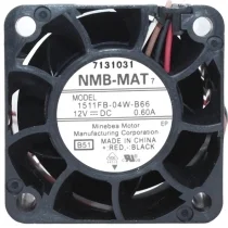 NMB-MAT 1511FB-04W-B66 DC 12V 0.60A 4 Wires Axial Cooling Fan