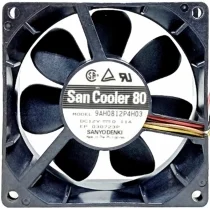 Sanyo 9AH0812P4H03 DC 12V 0.11A 4 Wires Axial Cooling Fan