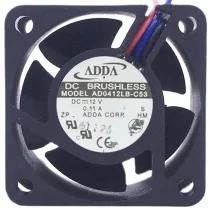 ADDA AD0412LB-C53 12V 0.11A DC Brushless 3 Wires Axial Cooling Fan