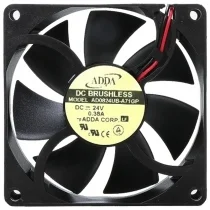 ADDA AD0824UB-A71GP 24V 0.38A DC Brushless 2 Wires Axial Cooling Fan