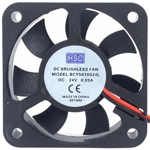 HSC BCY5010S24L 24V 0.03A DC Brushless 2 Wires Axial Cooling Fan