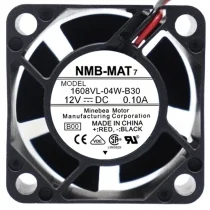 NMB-MAT 1608VL-04W-B30 DC 12V 0.10A 2 Wires Axial Cooling Fan