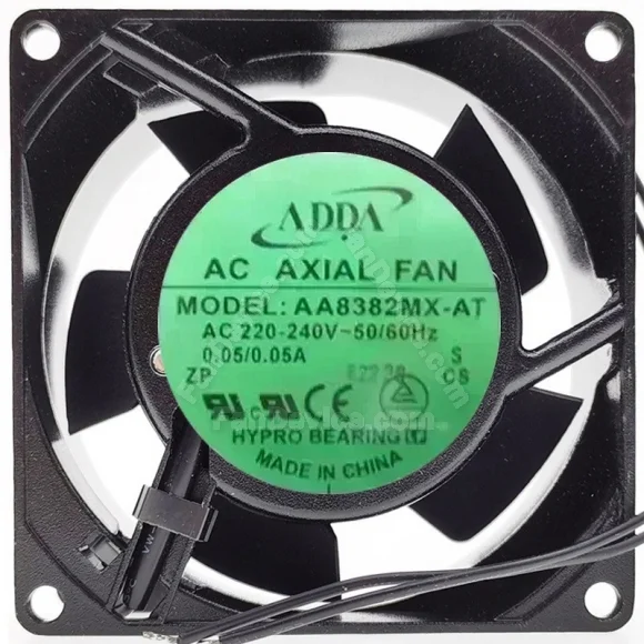 ADDA AA8382MX-AT AC 220-240V 0.05/0.05A 2 Wires HYPRO Bearing Cooling Fan