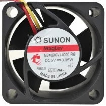 Sunon MB40200V1-000C-F99 5V 0.95W 3 Wires Maglev Cooling Fan